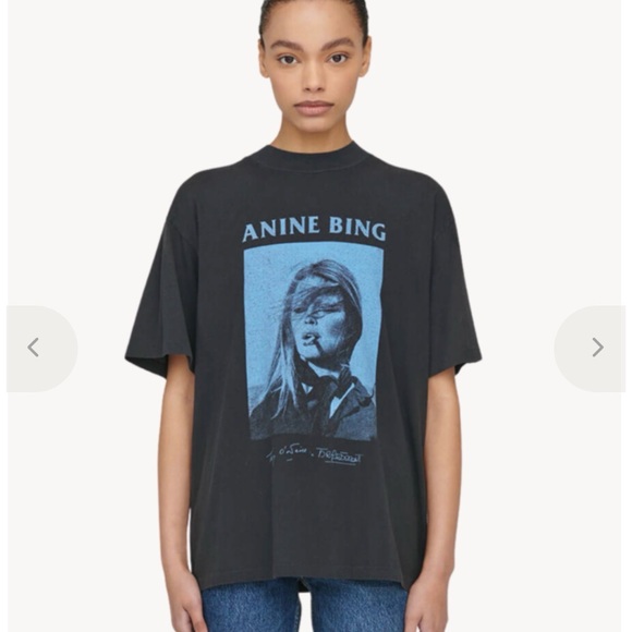 Anine Bing Ashton AB x TO x BB Brigitte Bardot Tee 🖤 - Picture 1 of 9